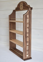 Heirloom Collection – Bird & Floral Inlay Spice Rack