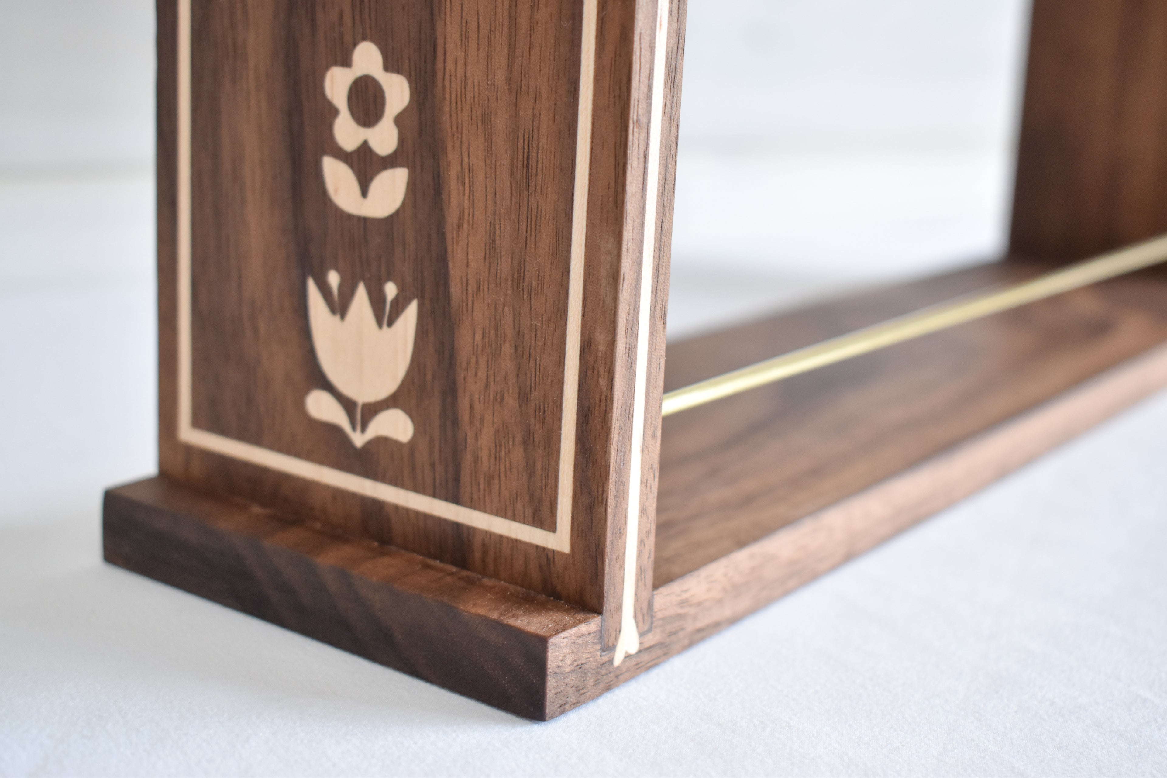 Heirloom Collection – Bird & Floral Inlay Spice Rack