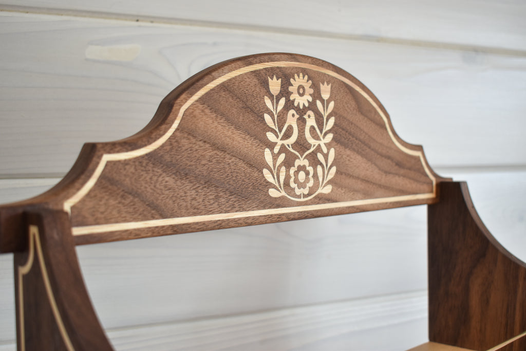 Heirloom Collection – Bird & Floral Inlay Spice Rack