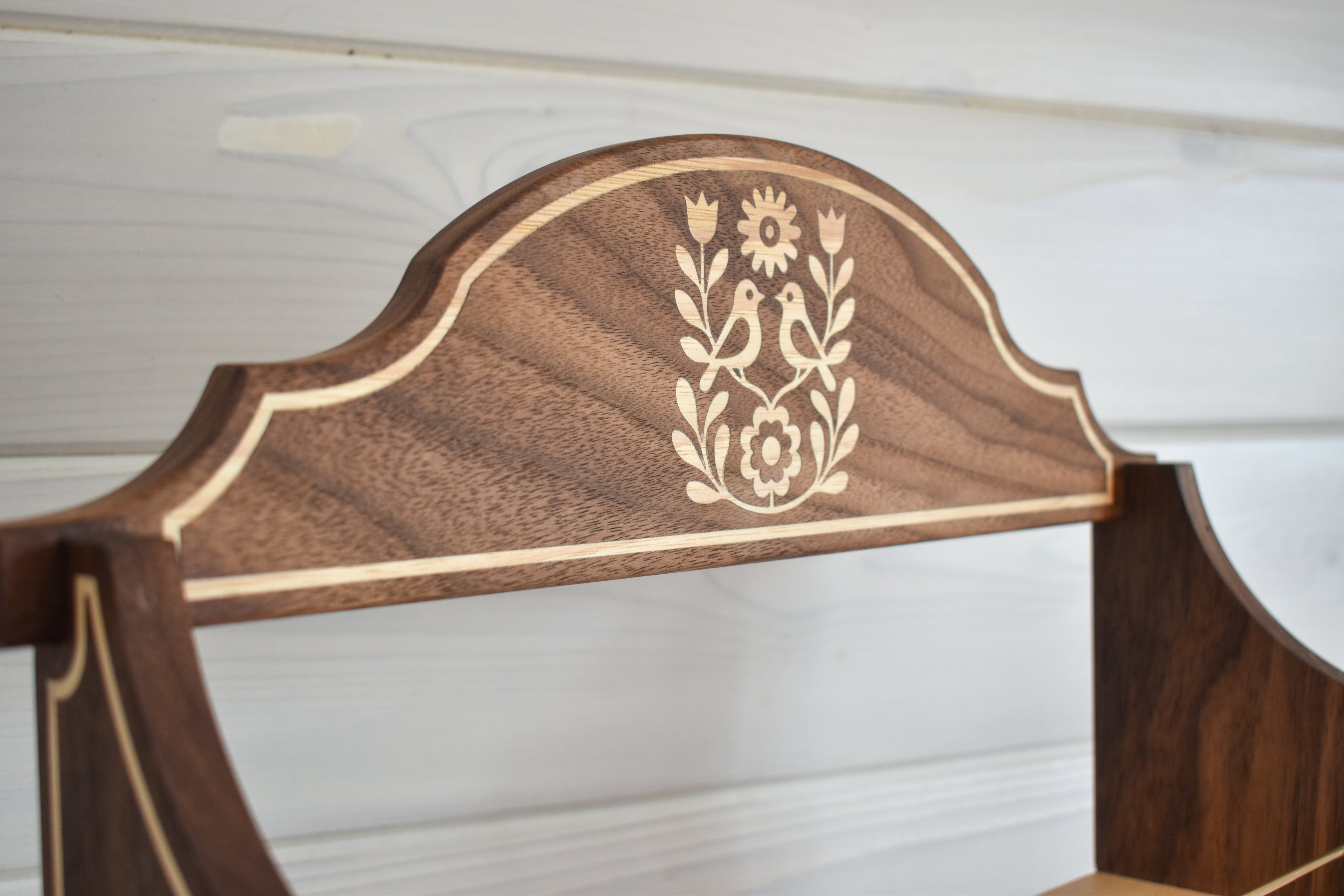 Heirloom Collection – Bird & Floral Inlay Spice Rack